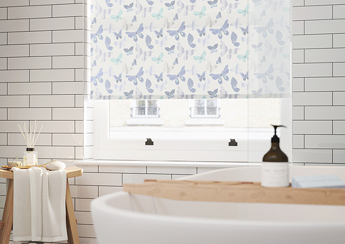 Butterfly, Pastel Blue - Twist&Fit Roller Blind - Image 5